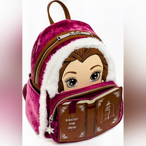 Loungefly Beauty&theBeast DisneyBelleBook MiniBackpack,Charm, Beast Train Case! - Picture 3 of 16